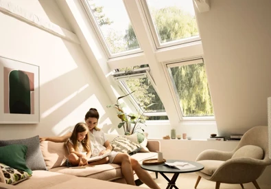 Naturlig dagslys i hele huset Naturlig dagslys i hele huset